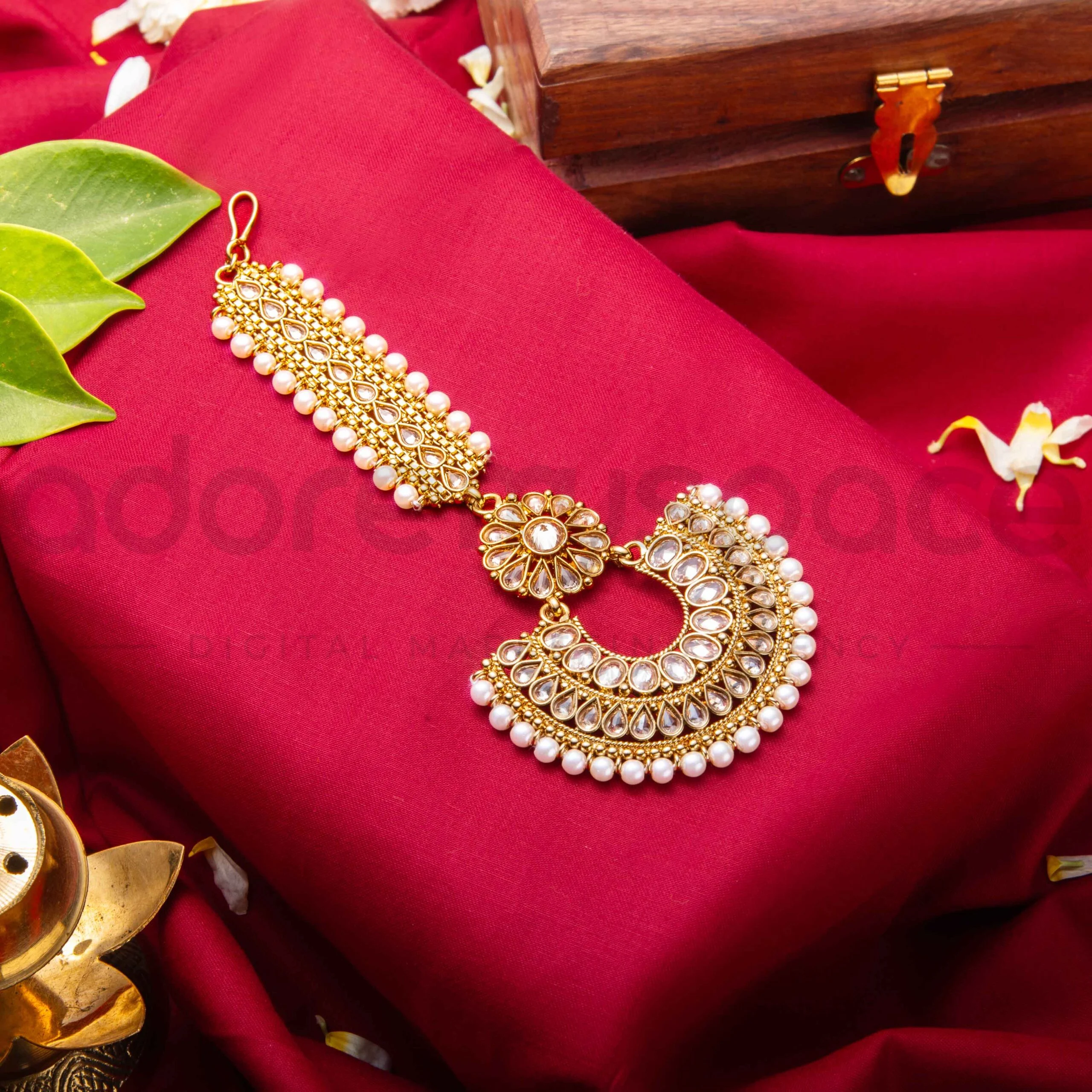 Close-up of luxury jewellery product in a photo session